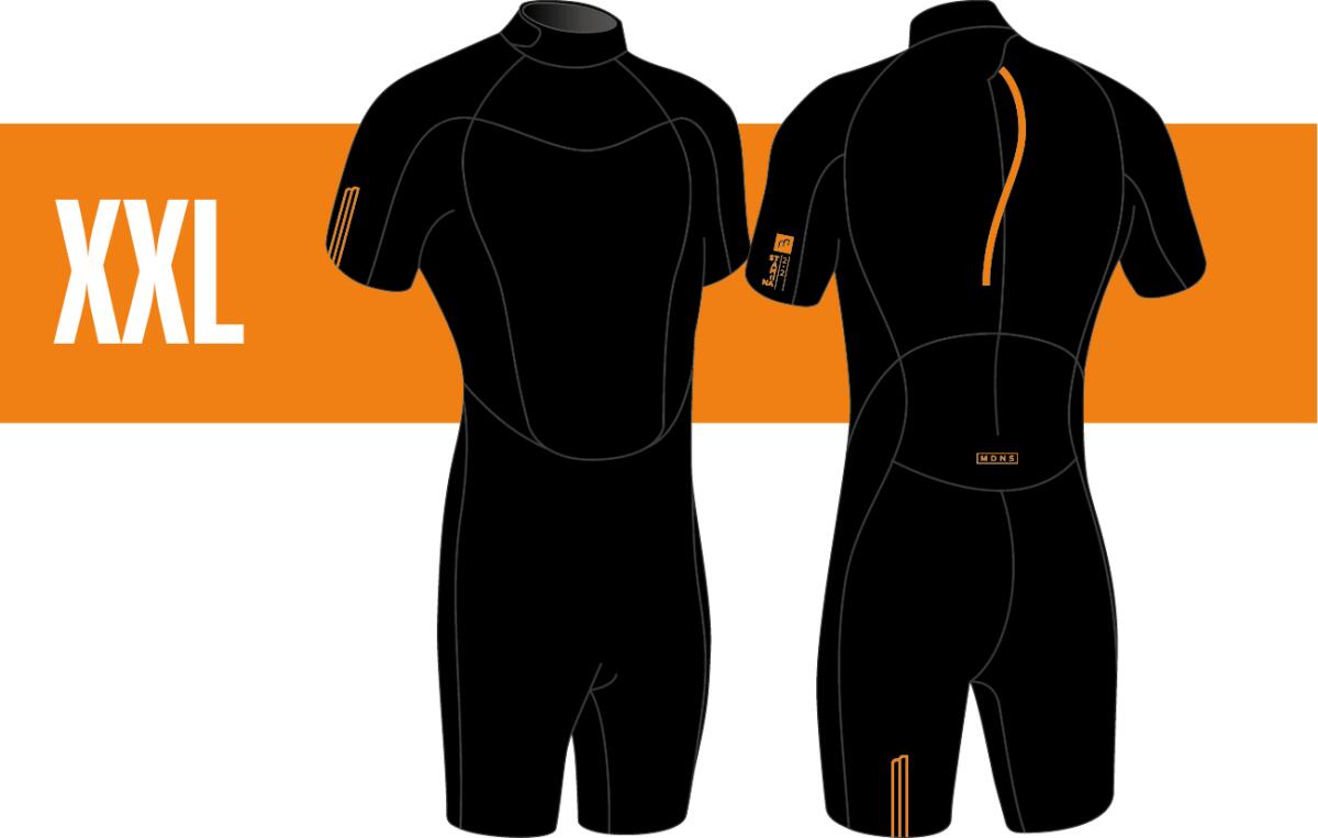 2/2 Shorty Stamiina Flatlock - Traje de Surf Hombre 6/7