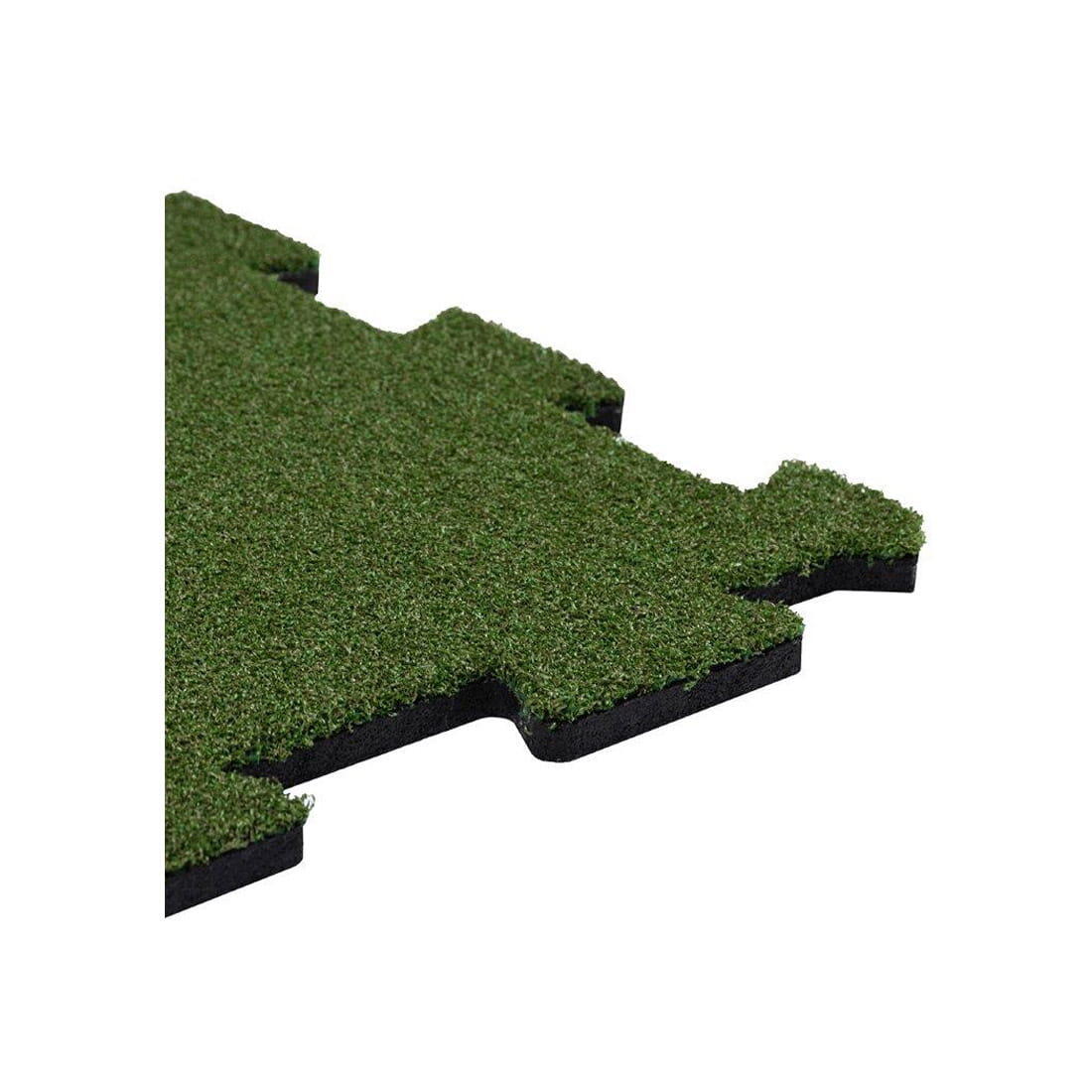 tiguar GRASS Bodenplatte – 98×98×2 cm, rutschfest & stoßdämpfend, schwarz 2/4