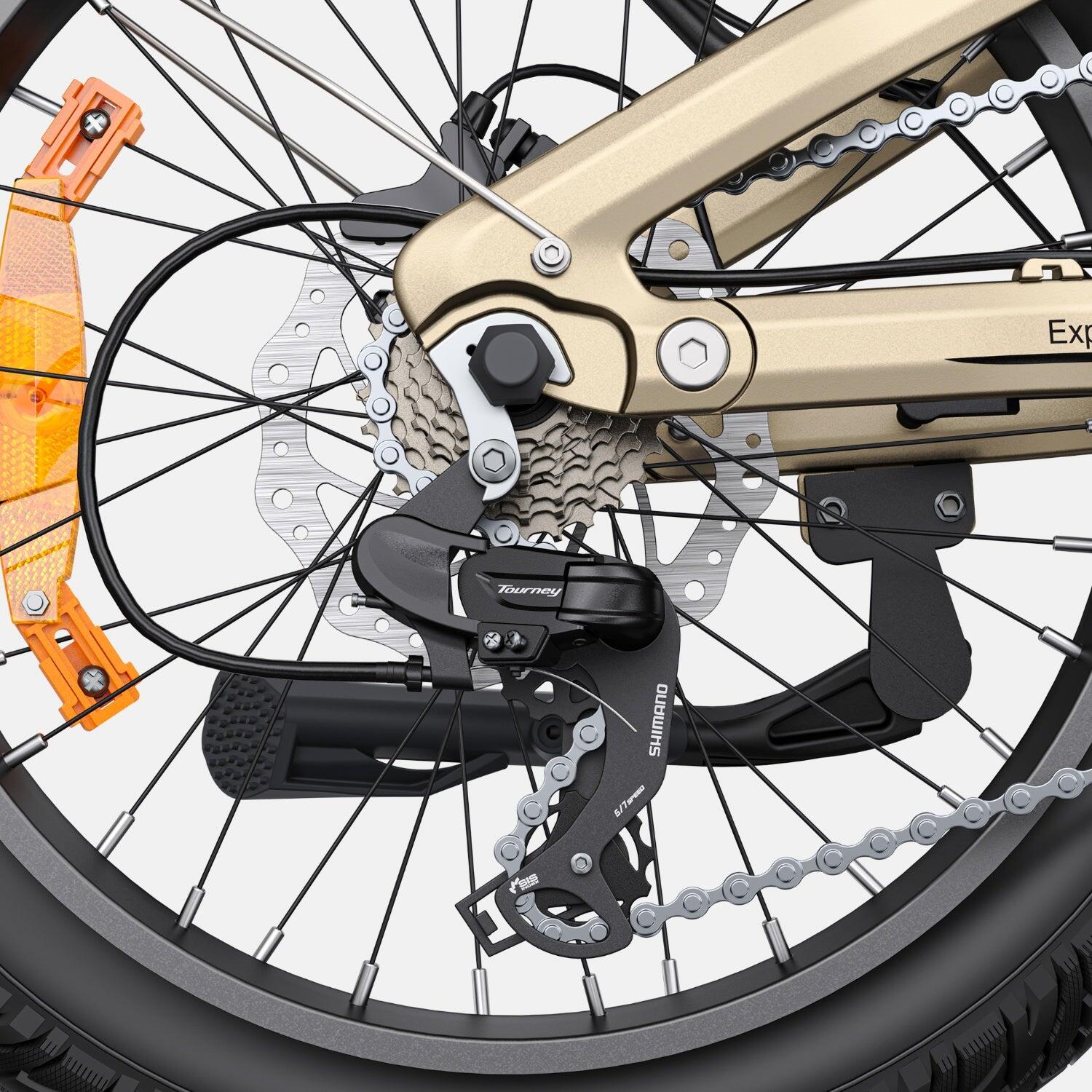 Bicicleta eléctrica ENGWE L20 3.0 PRO - 250W 48V15AH TÜV certificado - oro 5/5