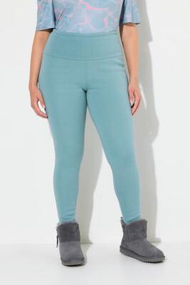 Dames leggings voering van geweven bont extra warm hoge taille