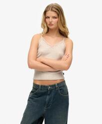 Débardeur essentiel à bordure en dentelle