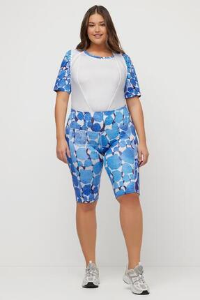 Femme Cuissard de cyclisme avec peau de chamois. Imprimé camouflage.