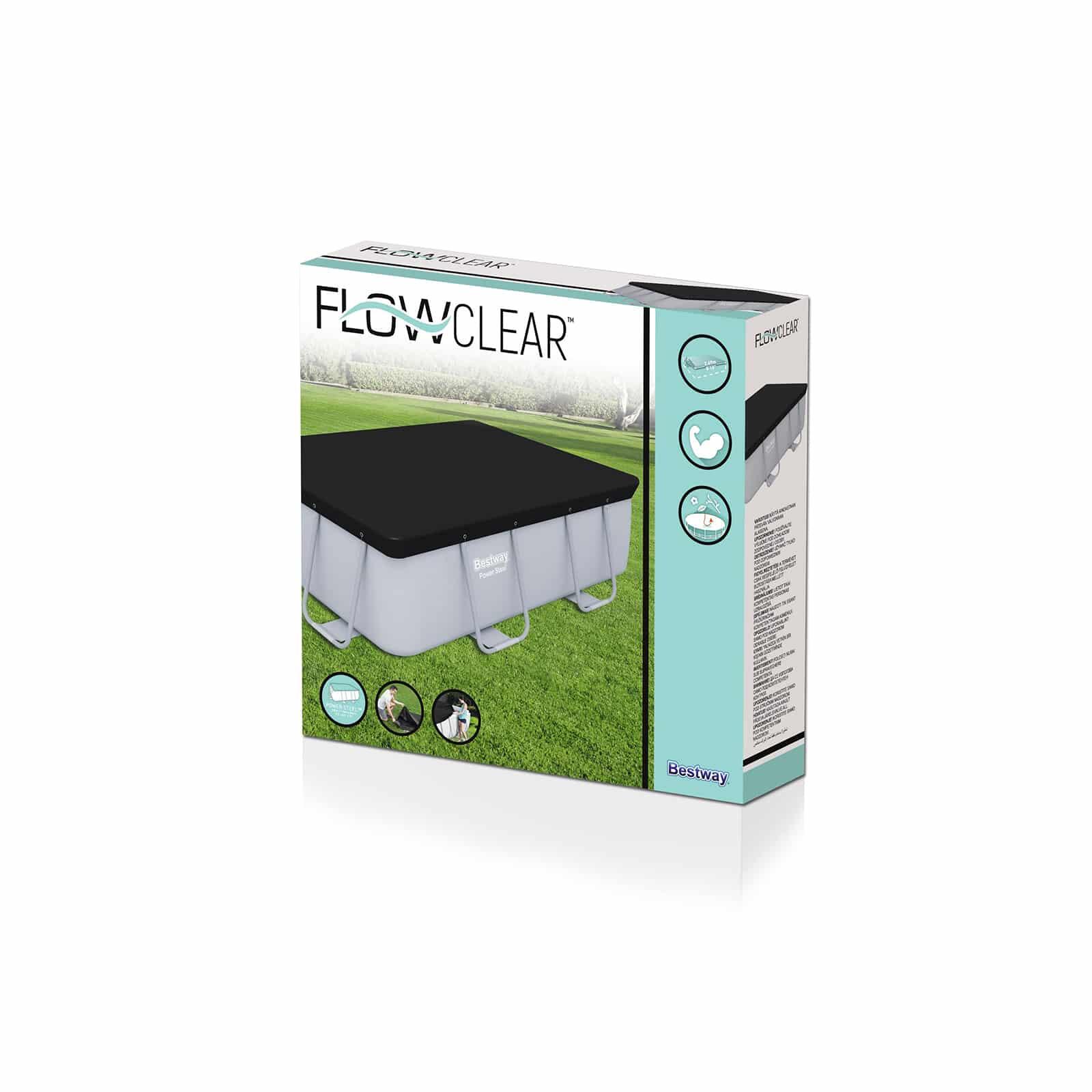 Bestway Flowclear Pool-Abdeckung 282 x 196 x 84 cm 5/7