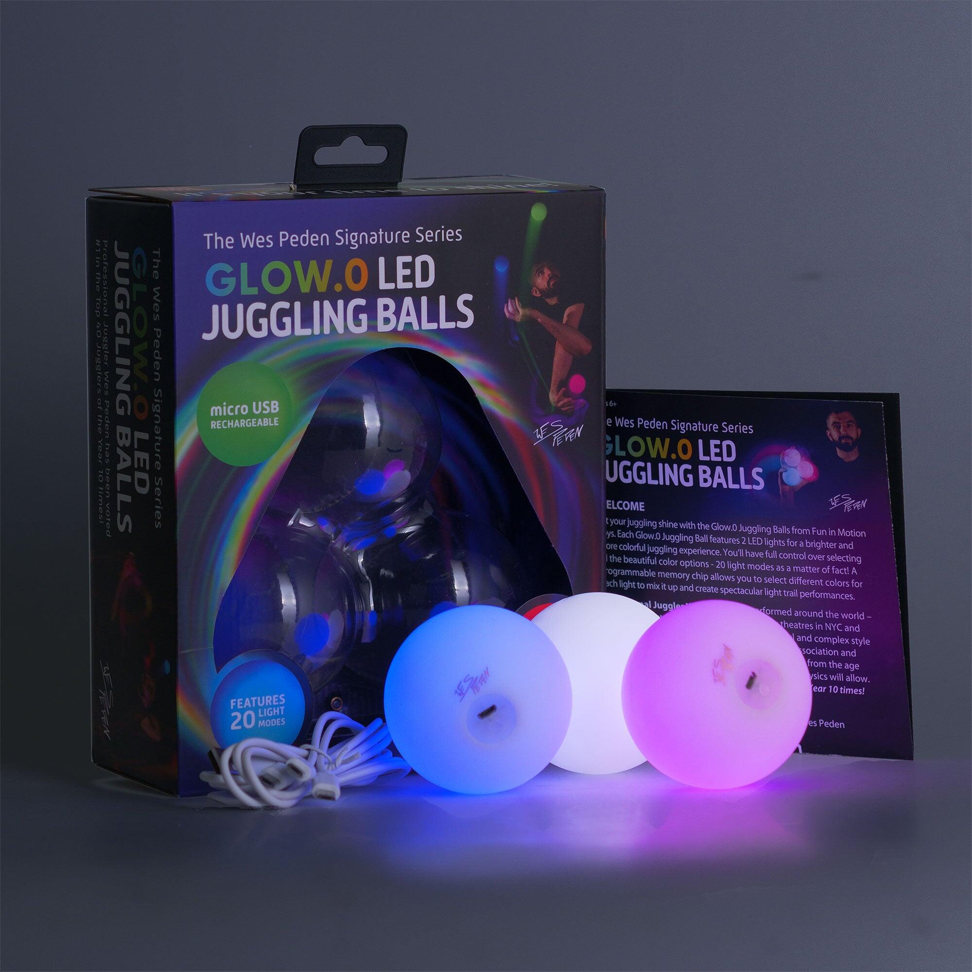 Wes Peden Glow.0 LED Juggling Balls - Set of 3 2/7