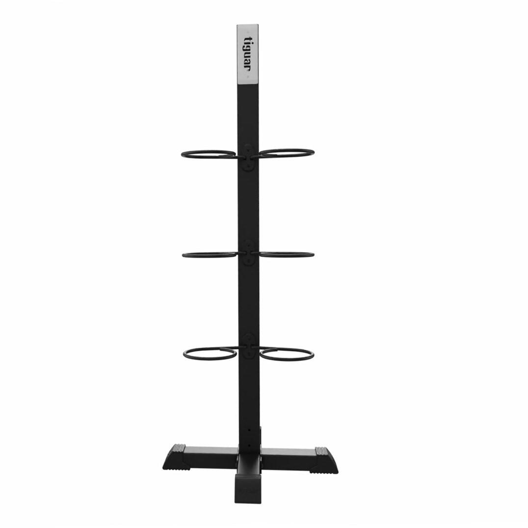 tiguar Ballständer – 66×66×166 cm, für 6 Medizin- & Slam-Balls, kompakt 2/3