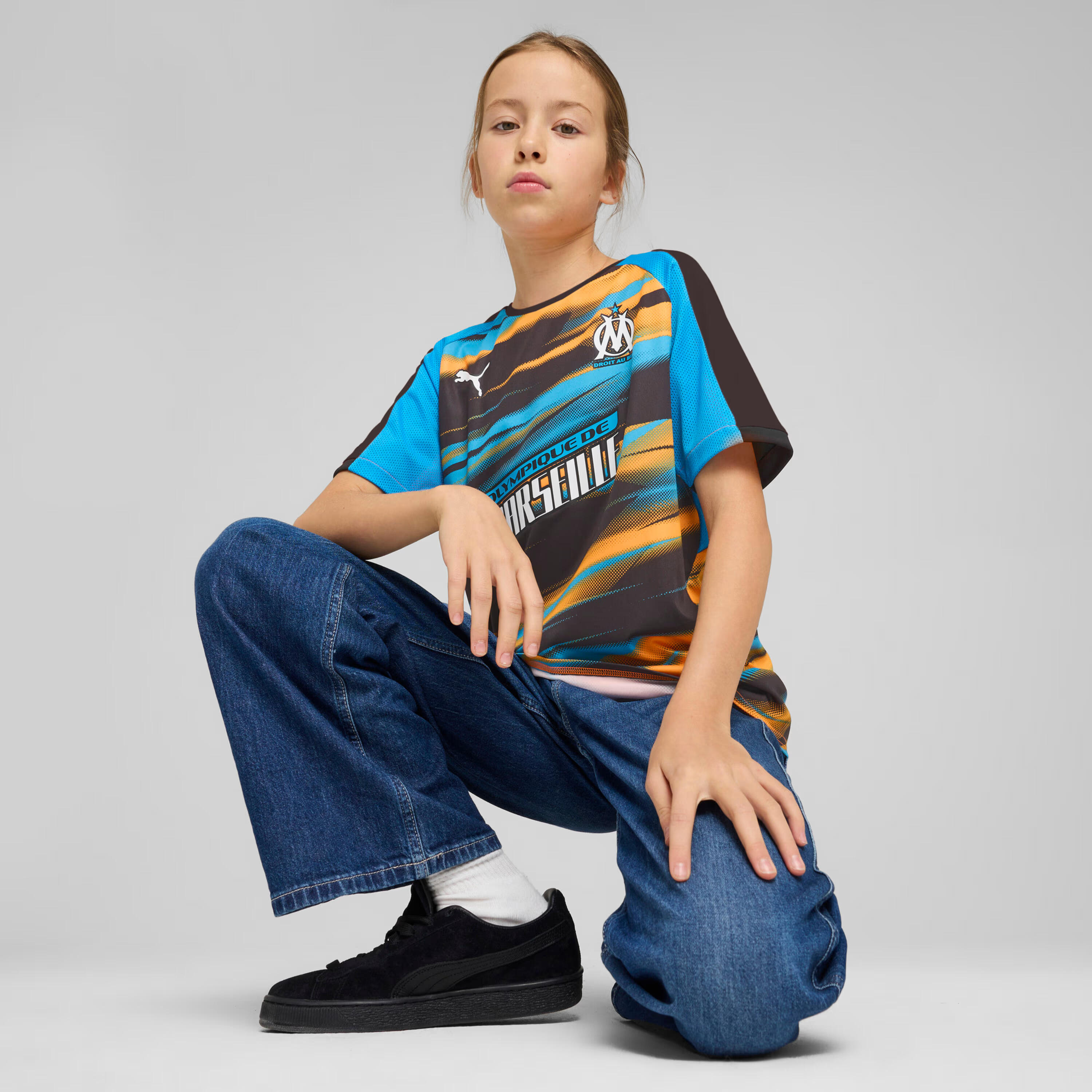 Maillot Faster niño OM 2024/25 3/6