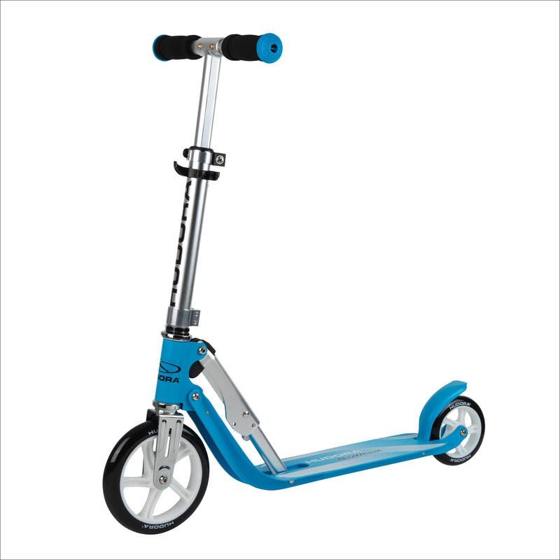 Hudora Little Scooter – patinete plegable y regulable en altura para niños bigwheel® verde magenta