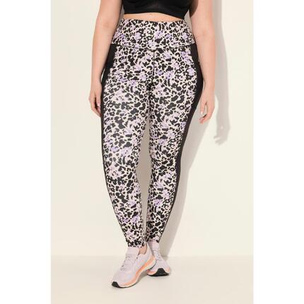 Damskie Legginsy sportowe szybkoschnące wzór w panterkę z recyklingu