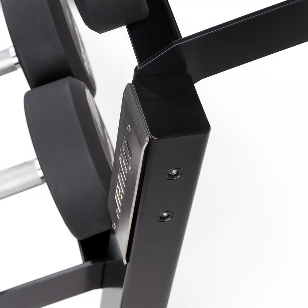 tiguar Hantelständer – 118×66×89 cm, modular & ohne Endkappen, mit Gummiauflagen 3/4