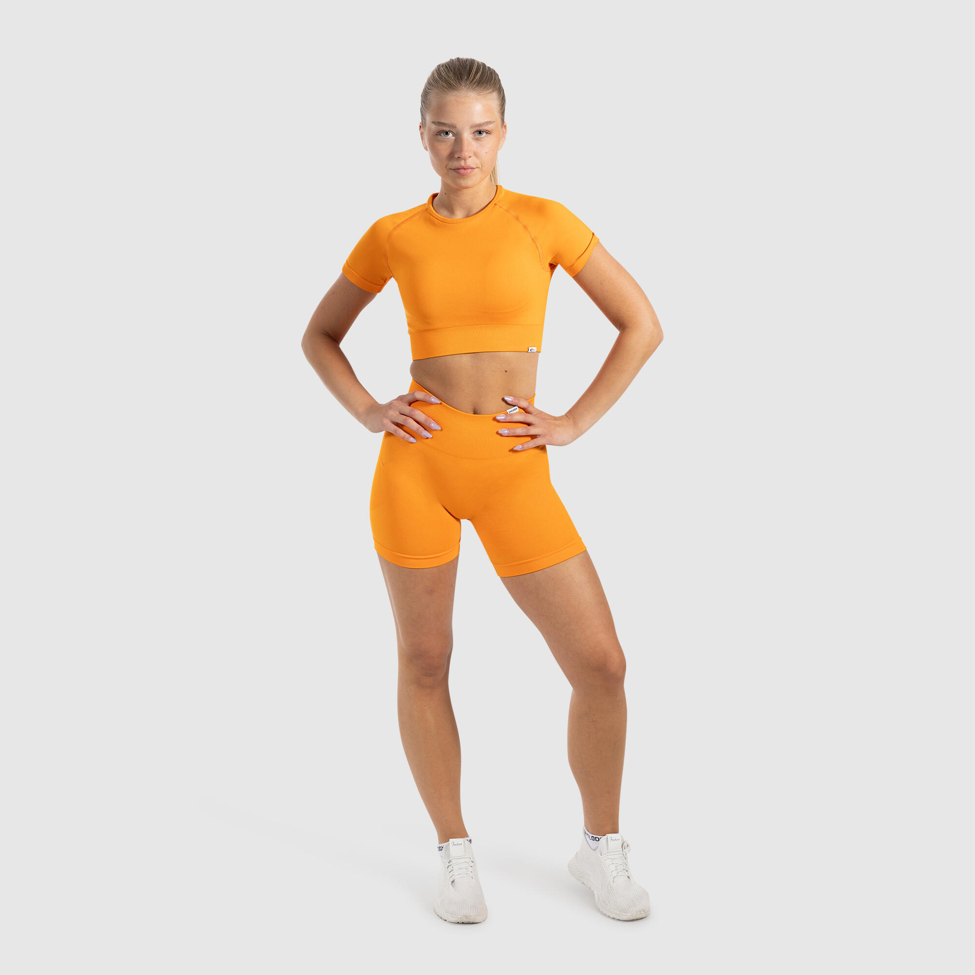 Damen Crop Shirt Elna Orange 3/5