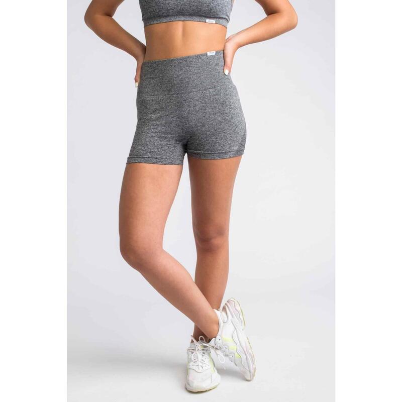 Pulse Seamless Pantalones Cortos Fitness - Mujer - Gris