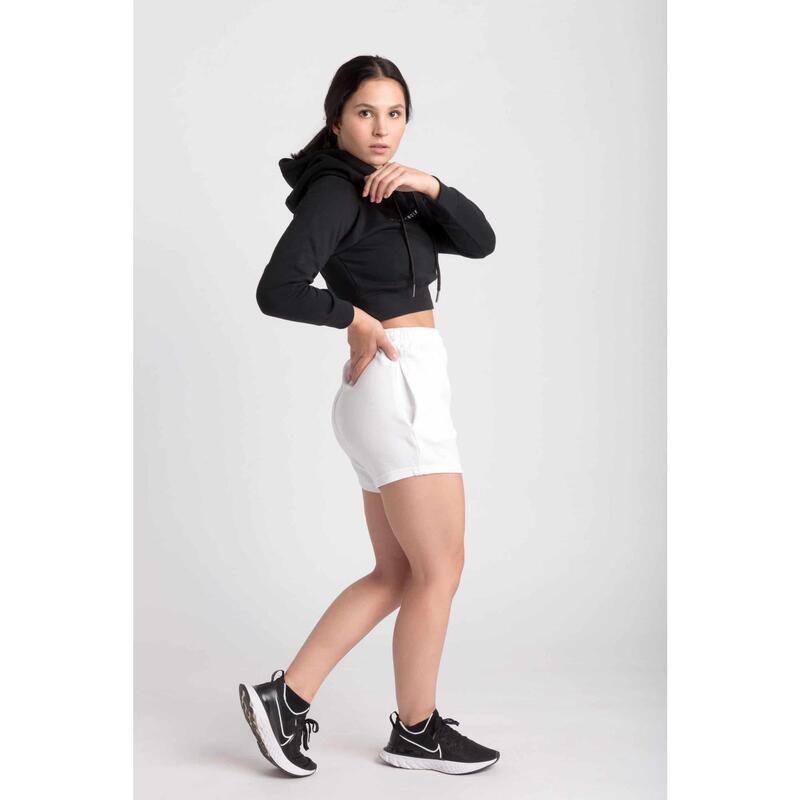 Fitted Sweat Short - Femme - French Terry Blanc