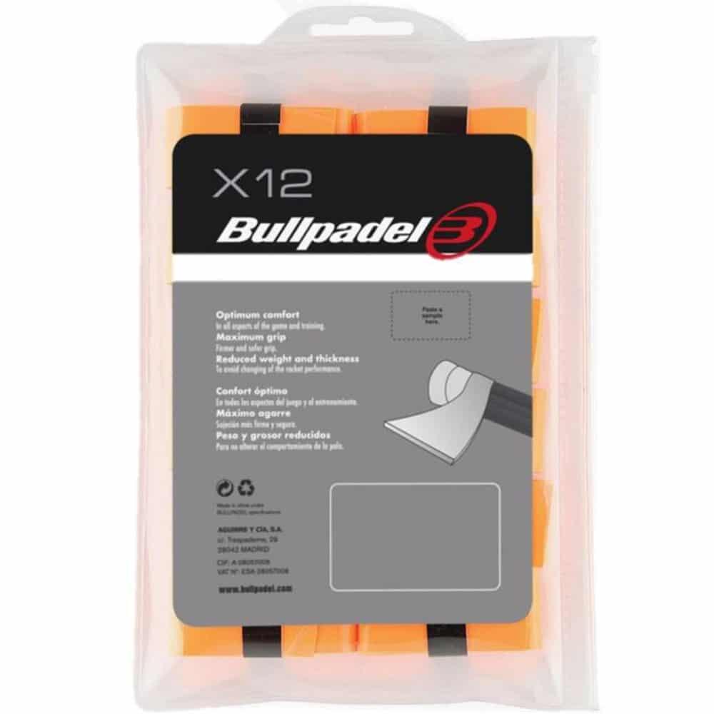 12 Overgrip Bullpadel Bg-1600 Arancione Fluo 2/2