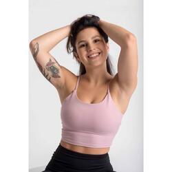 Varsity Crop-Top T-Shirt Fitness - Mulher - Preto AESTHETIC WOLF - Decathlon