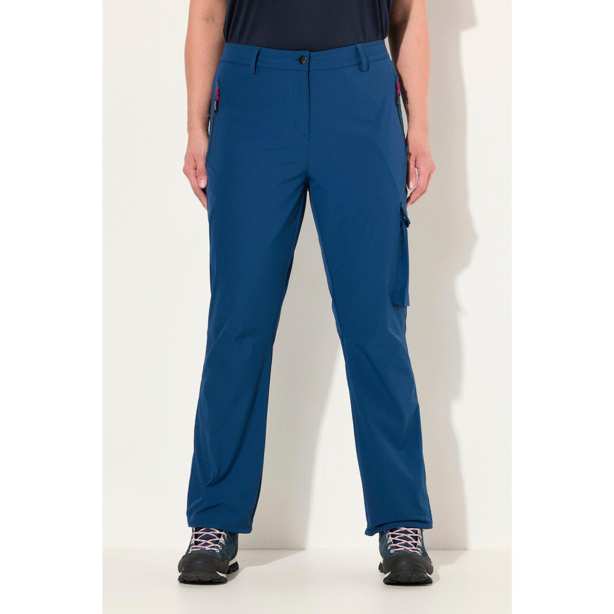 Ulla Popken - Femme Pantalon Anti-moustiques Séchage Rapide Poches Zippées - Pantalons - Bleu - Decathlon