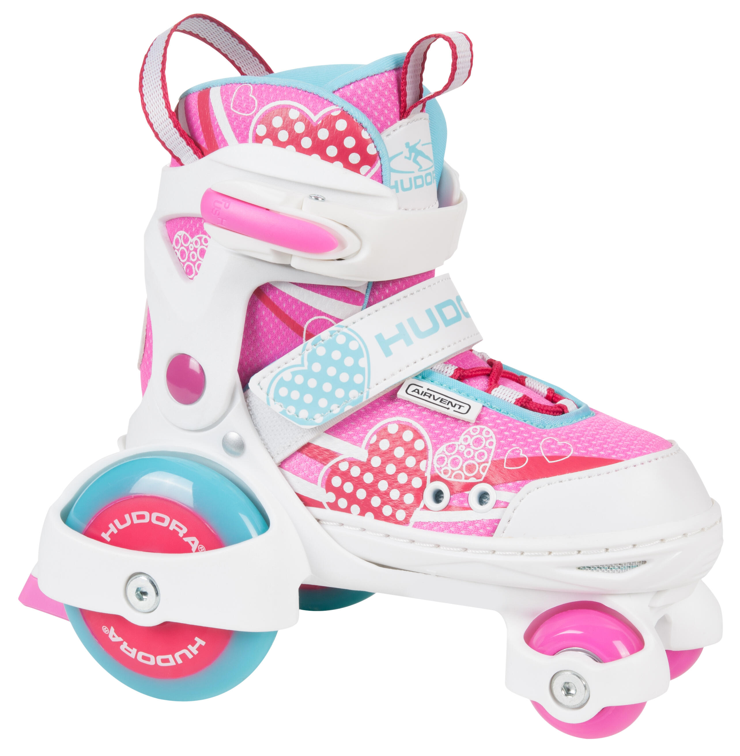 HUDORA Verstelbare Rolschaatsen 'My First Quad' Girl maat 26-29