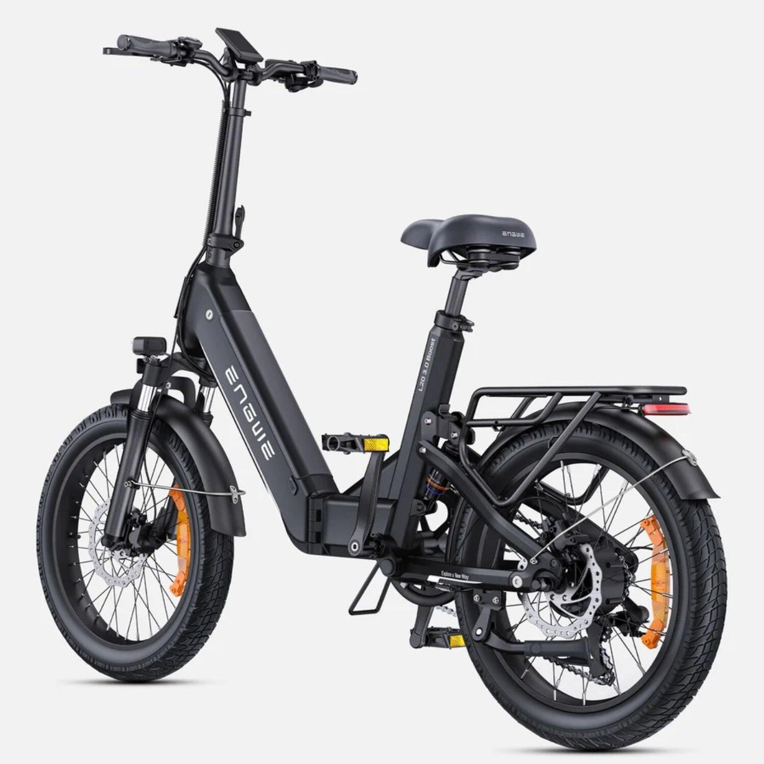 Bicicleta Eléctrica ENGWE L20 3.0 Boost - 250W 48V13.5Ah Certificado TÜV - Negro 3/5