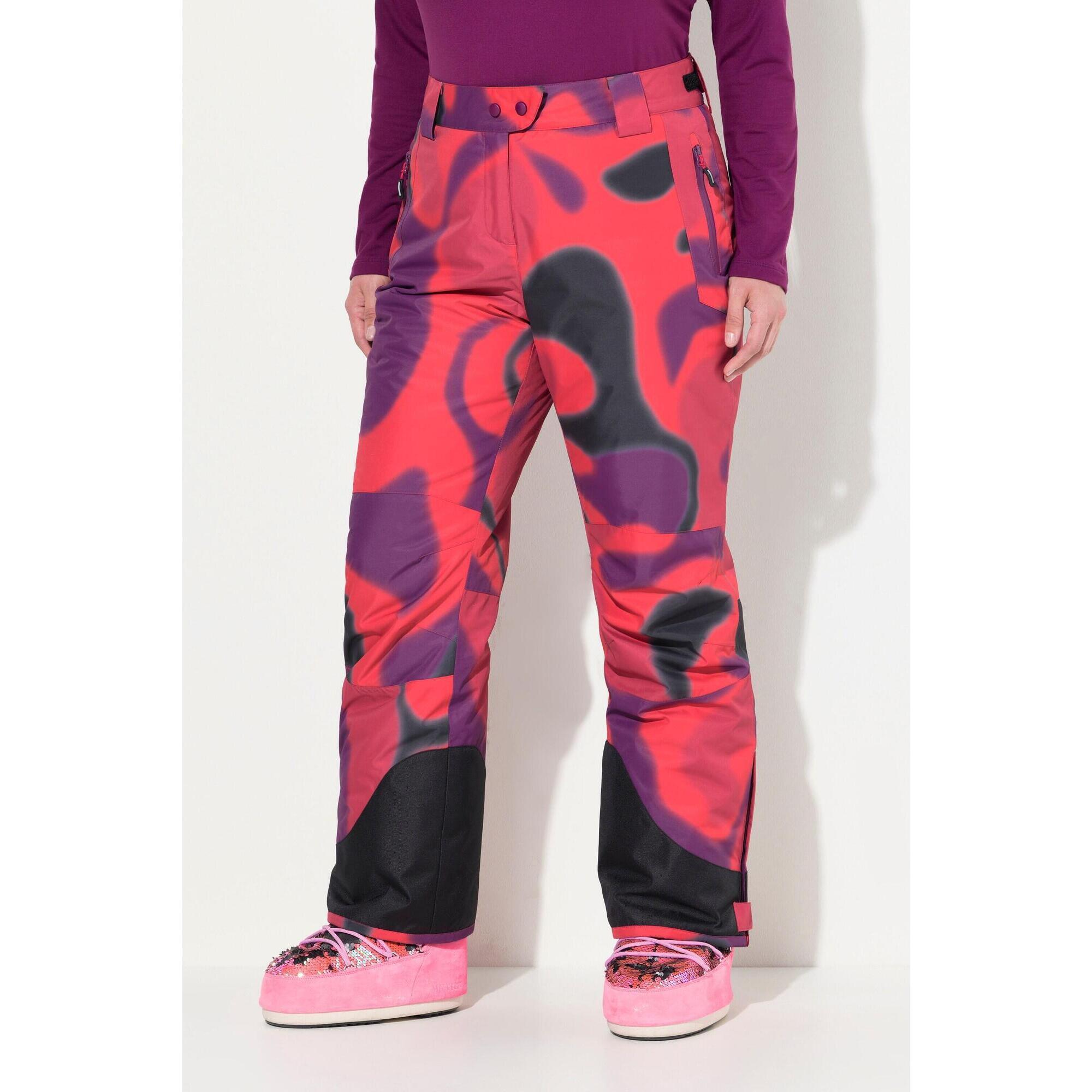 Ulla Popken - Femme Pantalon De Ski Hyprar Déperlant Avec Genoux Préformés - Pantalons - Rose - Decathlon