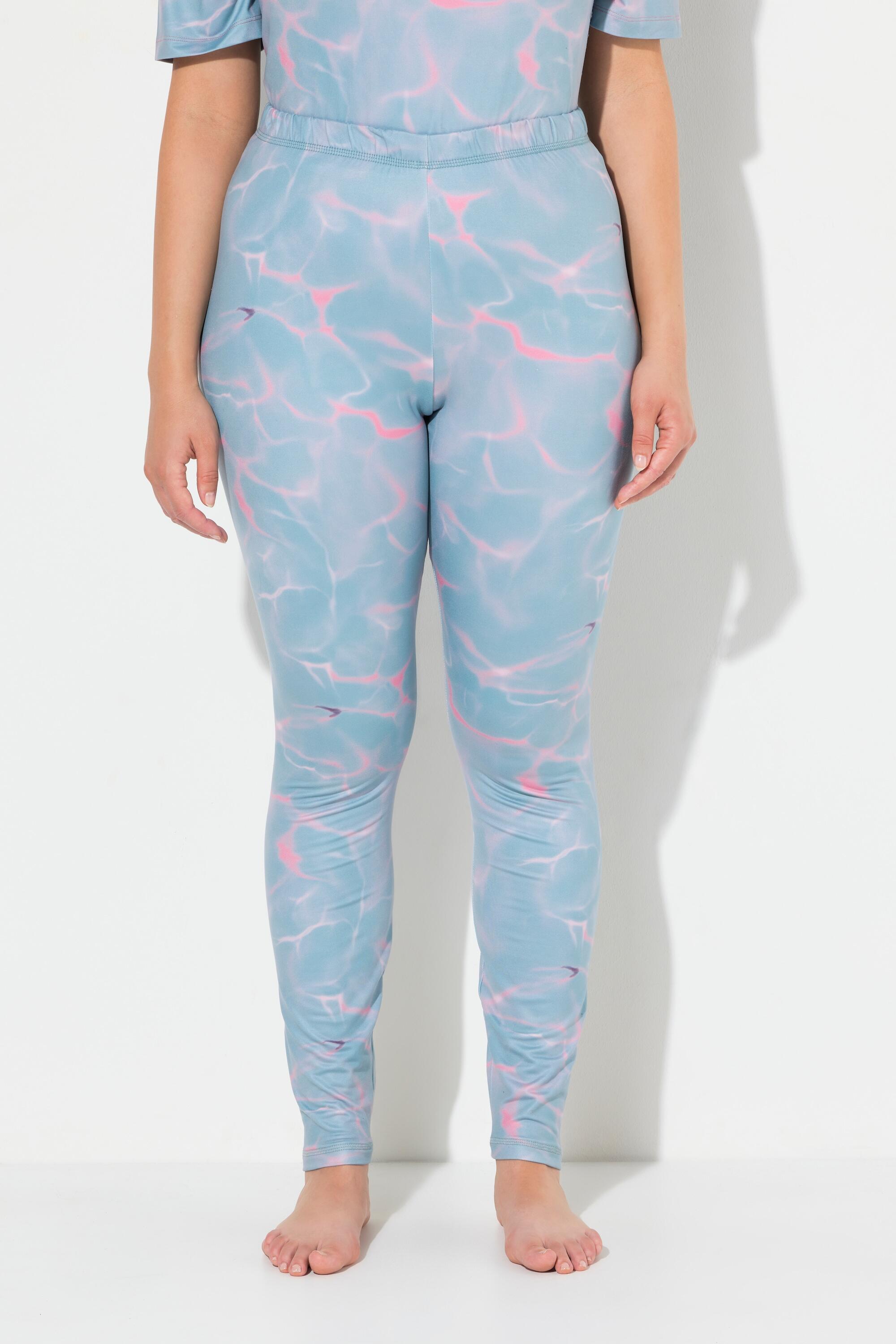 ULLA POPKEN Leggings da Sci Donna Slim con Stampa a Onde (95% Rec.)