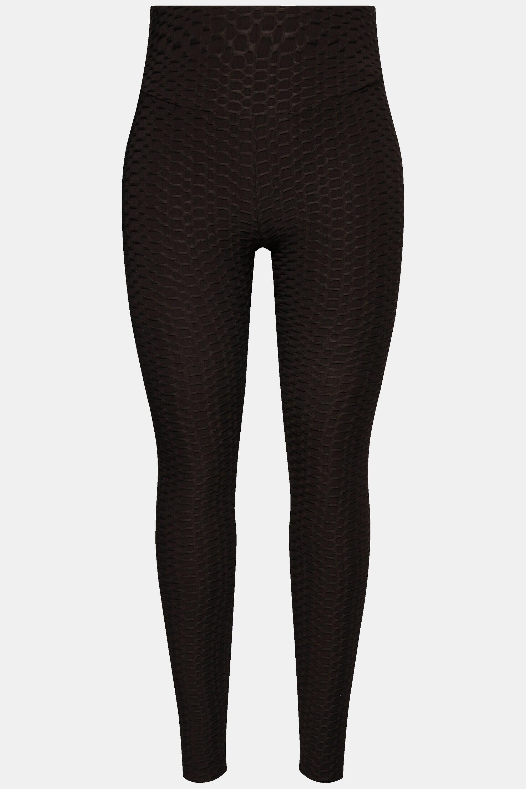 Femme Legging de sport taille haute matière texturée ceinture large et élastique 9/9