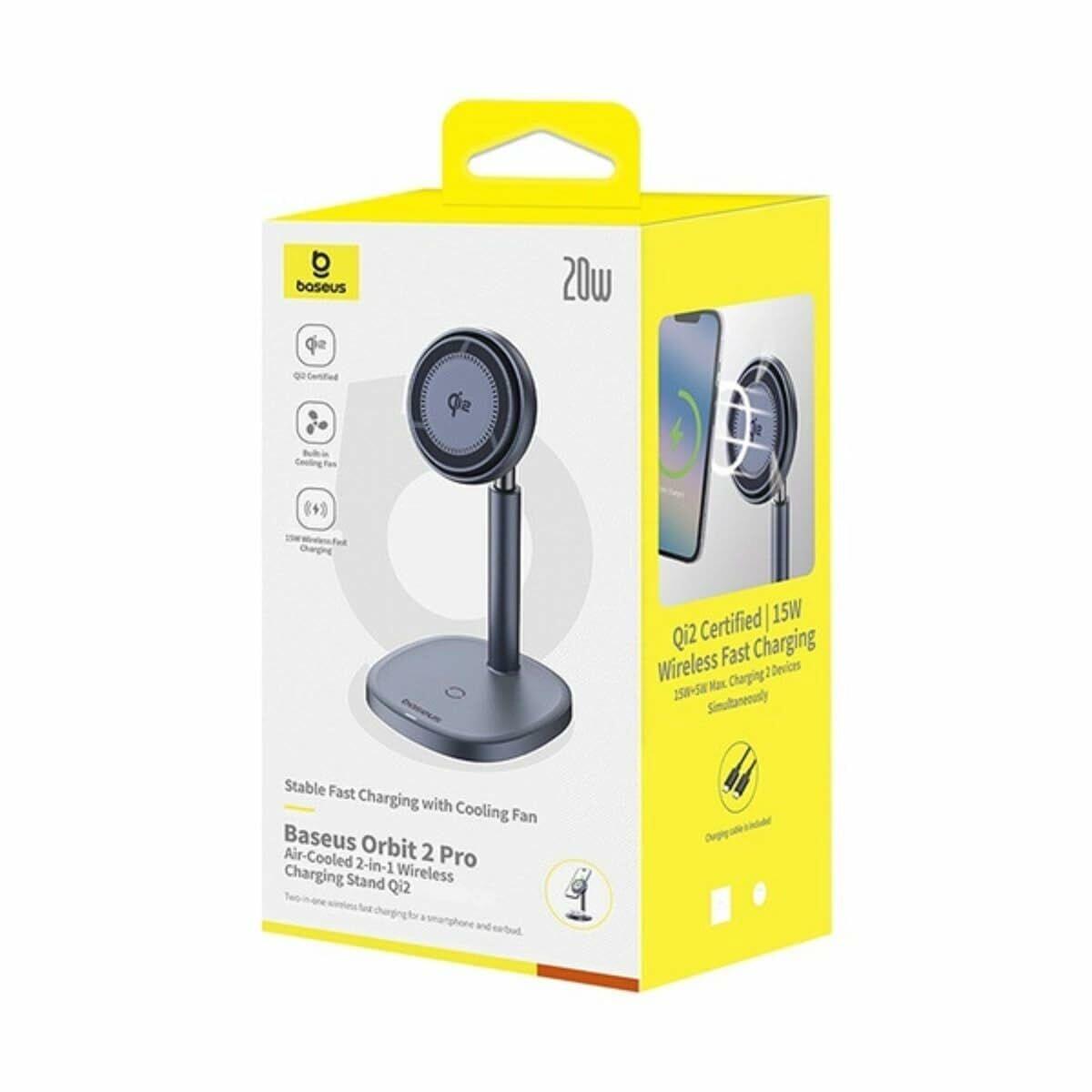 Caricabatterie senza fili con Supporto per Cellulari Baseus P10273500813-00 2/2