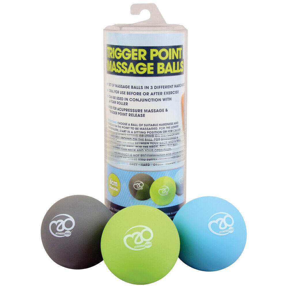 FITNESS-MAD Palla per massaggi con punti trigger Fitness-Mad (x3)