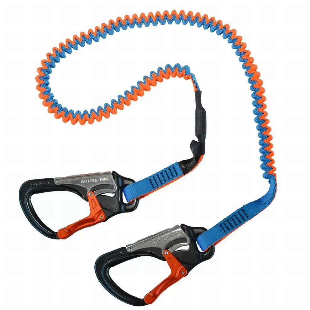 Lifeline 2-Clip Performance - 2 safety carabiners, elastic