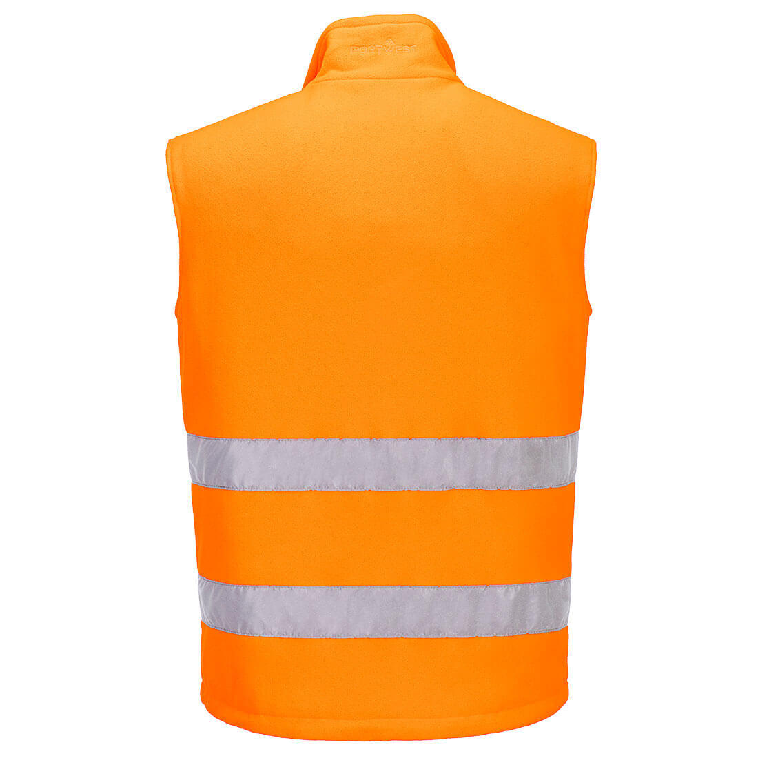 Unisex Adult HiVis Safety Body Warmer (Orange/Black) 2/2