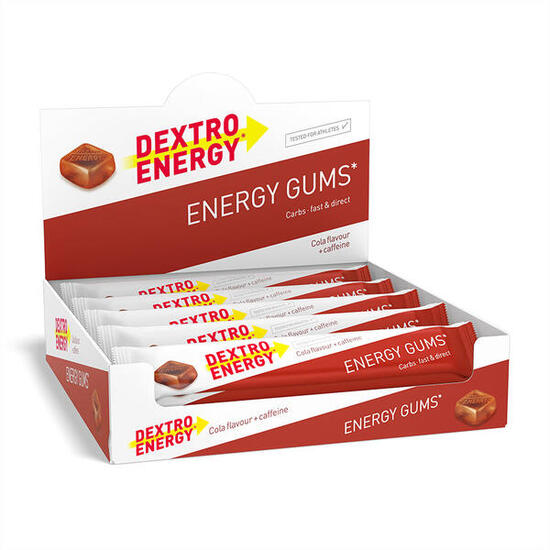 Energy Gums Cola + Koffein, 15x45g, Energieriegel Alternative