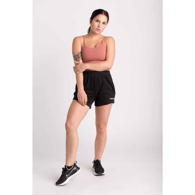 Fitted Sweat Short - Femme - French Terry Noir