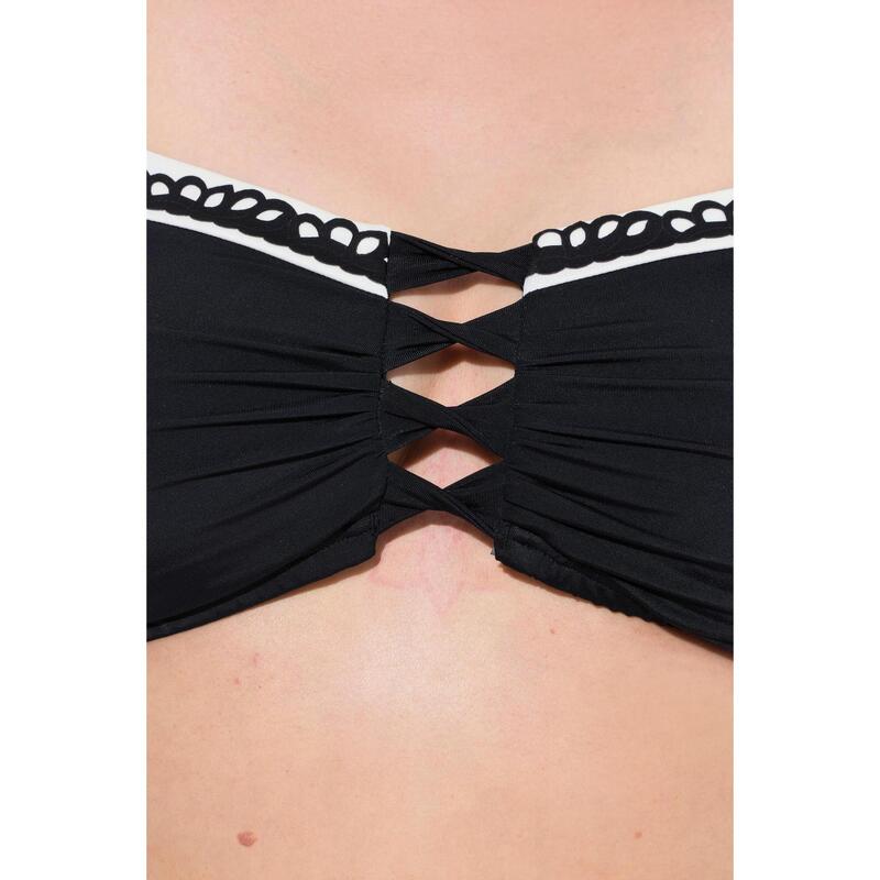 Damskie Bikini wstążki miękkie miseczki regulowane ramiączka wysoki stan