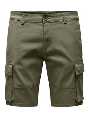 Cam stage cargo short heren short chinchilla