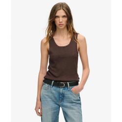 Débardeur en dentelle vintage en coton biologique