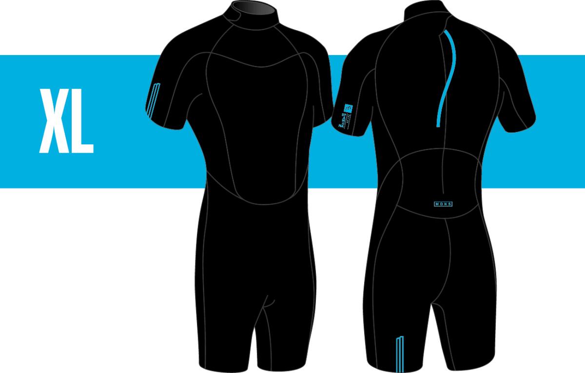 2/2 Shorty Stamiina Flatlock - Combinaison Surf Homme 6/7