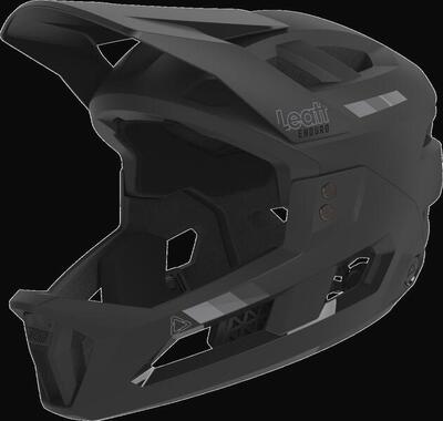 Leatt enduro 2.0 verwijderbare kinband helm zwart