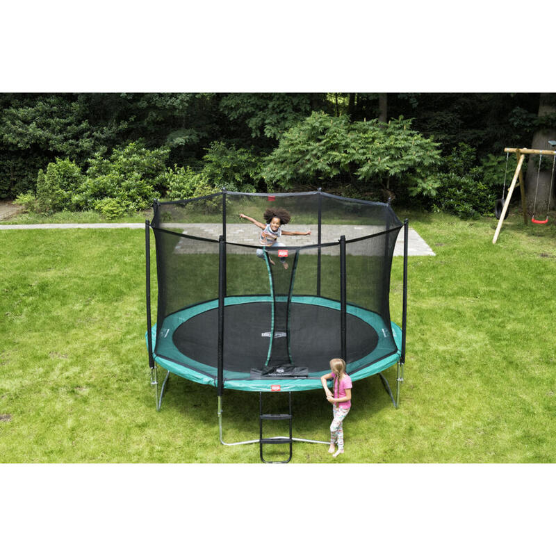 BERG Trampolin rund Favorit Regular vert 430 cm mit Sicherheitsnetz