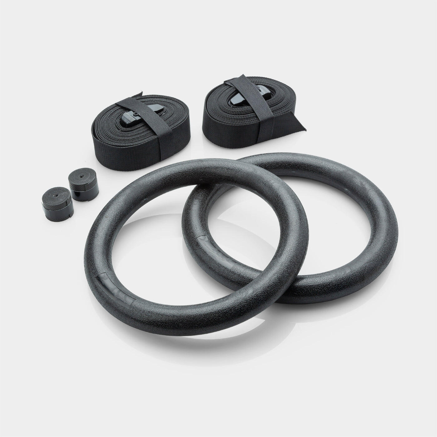 Anelli da ginnastica ZEUZ Fitness e Functional Fitness neri 3/5
