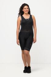 Femme Cycliste peau de chamois bretelles en mesh col V