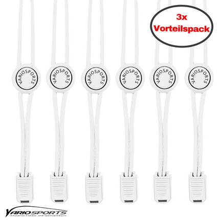 Variosports Shoelaces-Schnürsenkel-3er Pack-black