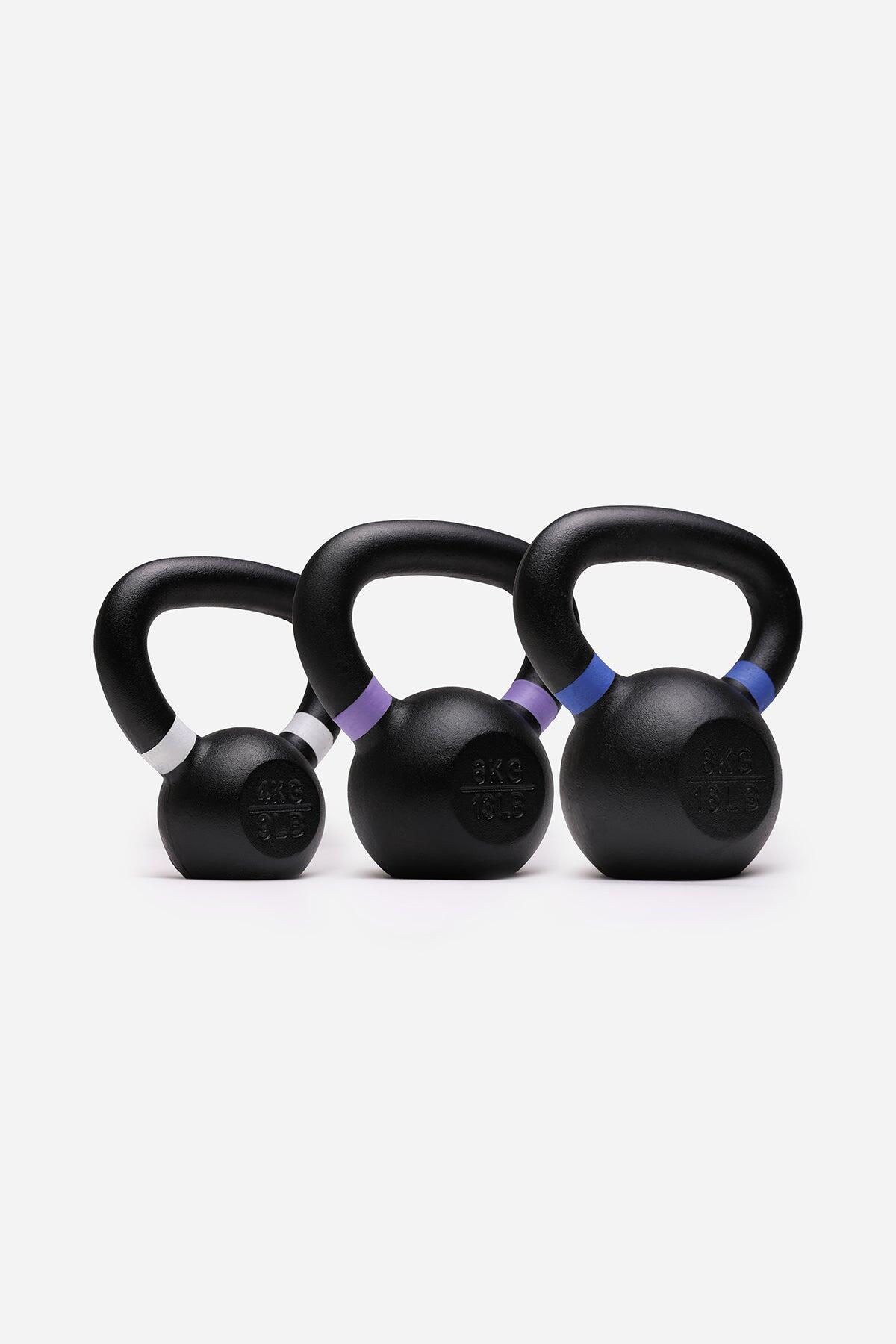 4/6/8KG Cast Iron Kettlebells Set 1/4