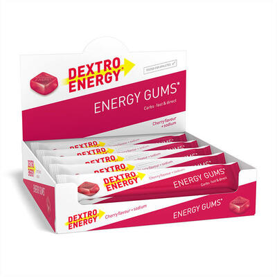 Energy Gums Cherry + Koffein. 15x45g. Energieriegel Alternative