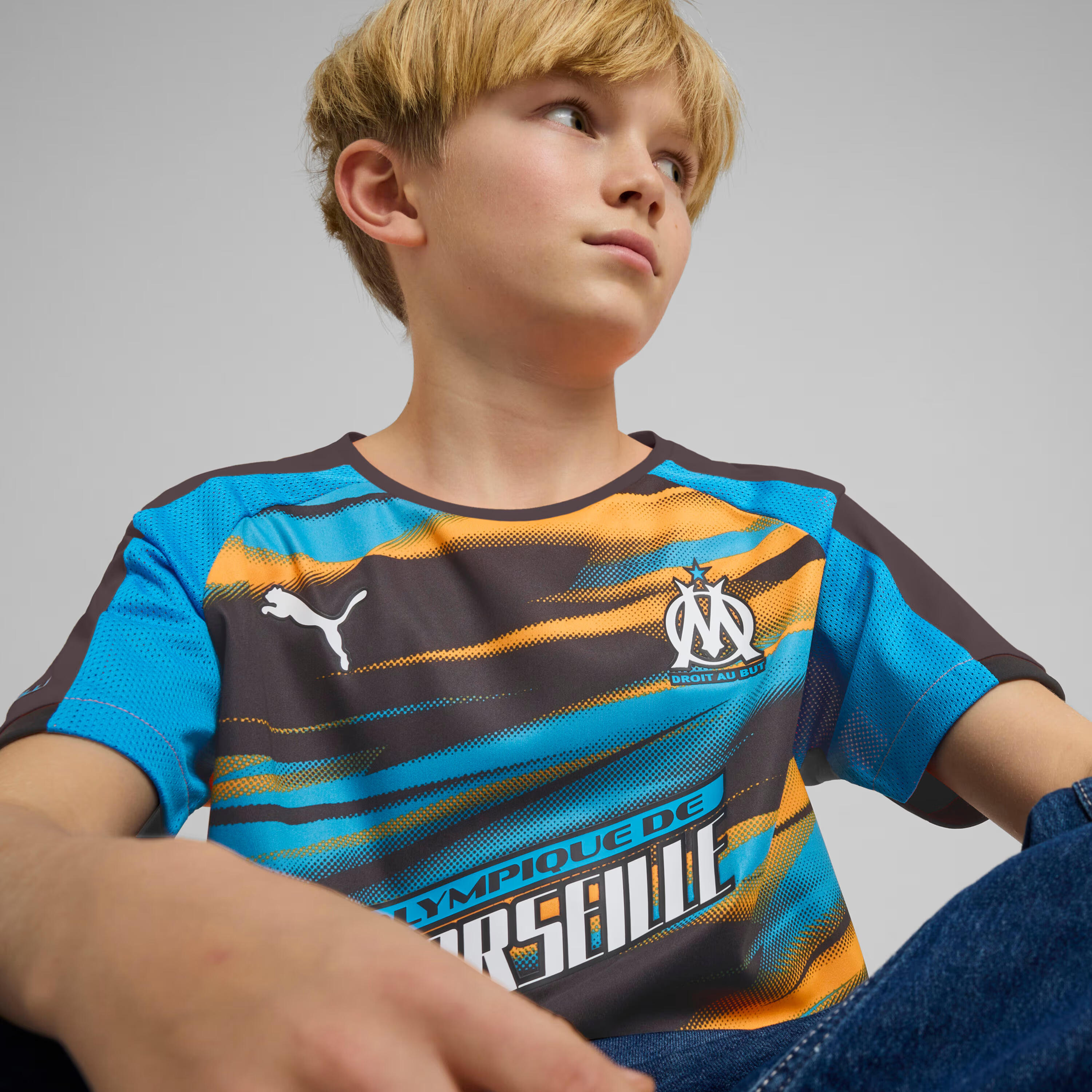 Maillot Faster niño OM 2024/25 6/6