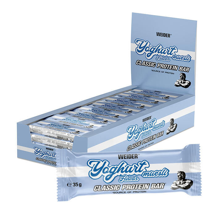 WEIDER 24 x Weider Bar 35 g Riegel | Joghurt-Müsli