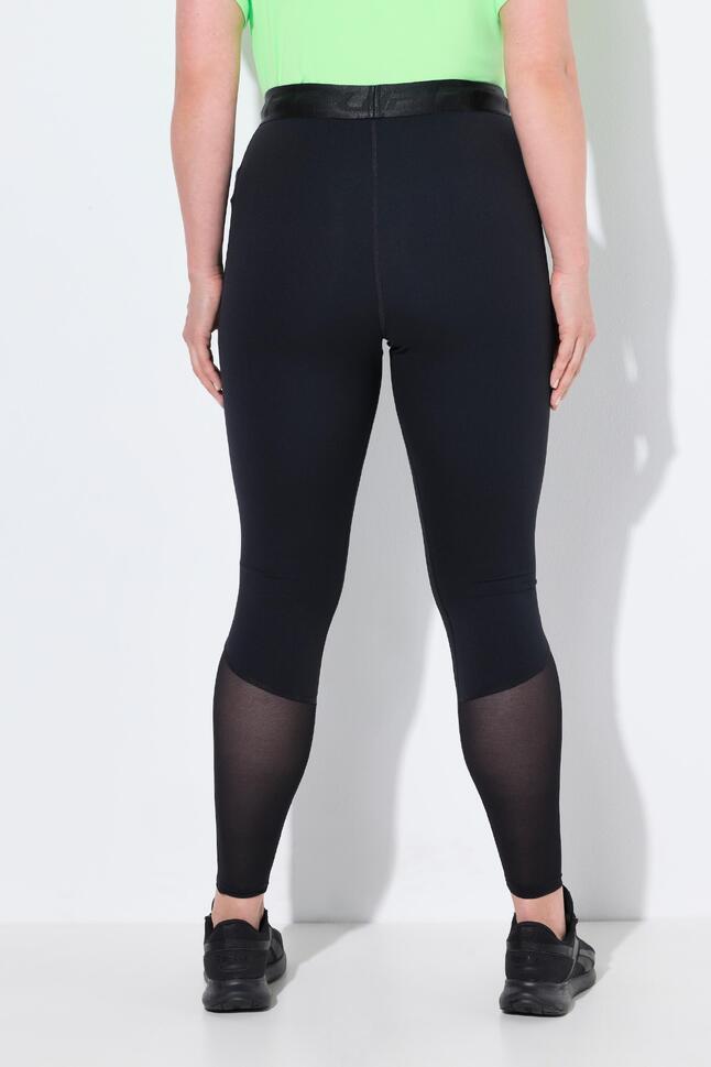Damskie Legginsy sportowe wstawka z siateczki szybkoschnące z recyklingu