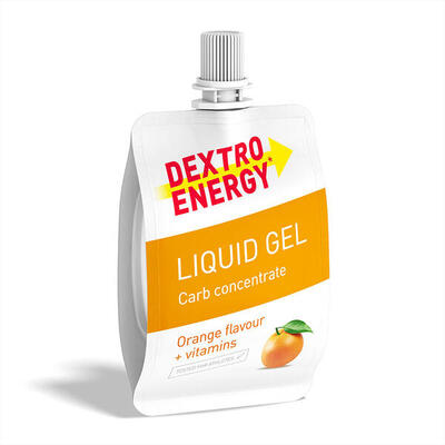 Liquid Gel Orange + Vitamins . 18x60ml. High Carb Energy Gel