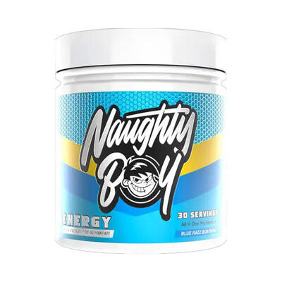 Pre-workout - naughty boy pre-workout energie (390g) - blue razz bon bons