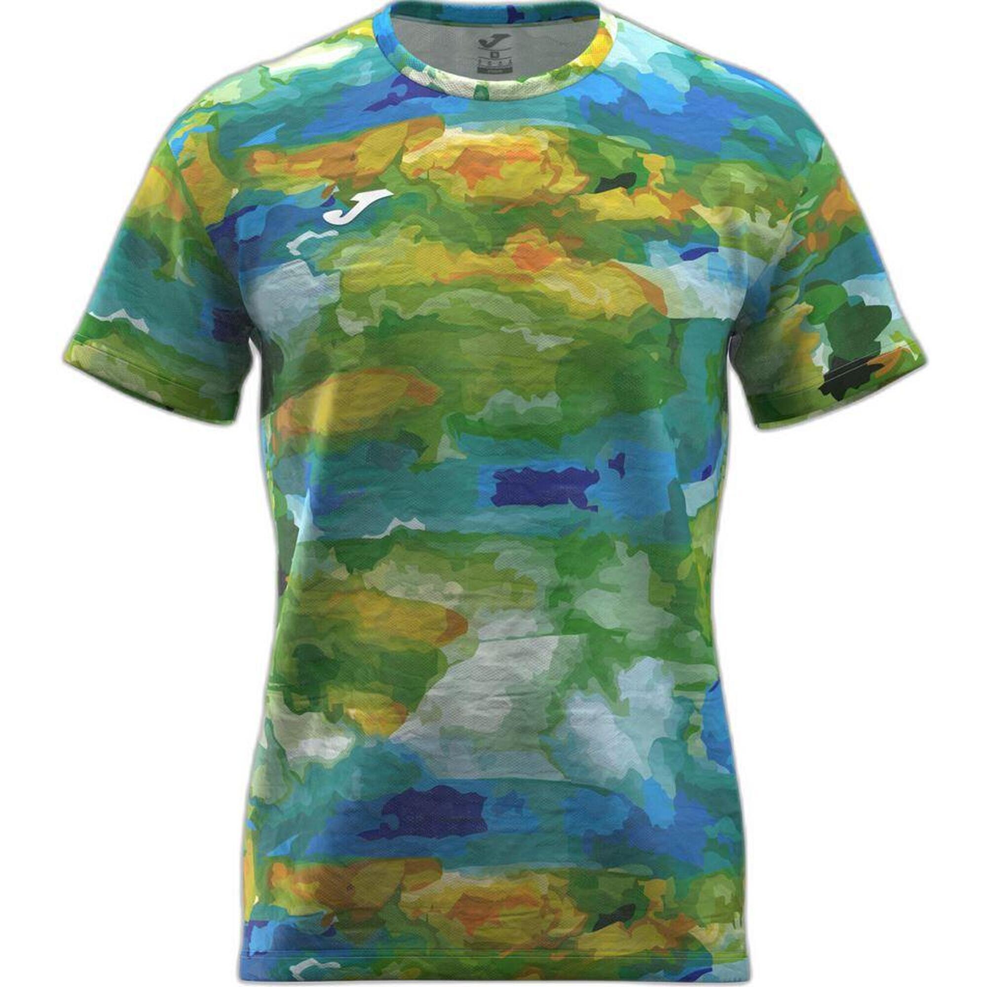 Joma - T-shirt Running Homme Joma R-city Vert S - T-shirt Manches Courtes - Orange|rose|vert - Decathlon