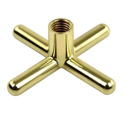 Pont de queue de billard John West en laiton en forme de croix