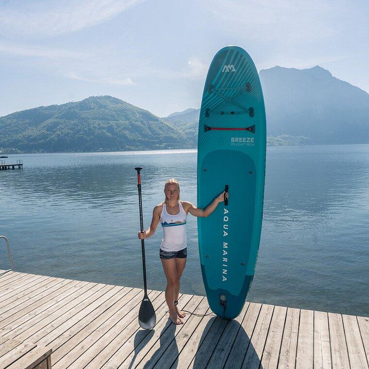 Set Kayak SUP Aqua Marina Breeze 9'10 Blue - SUP Gonfiabile 6/7