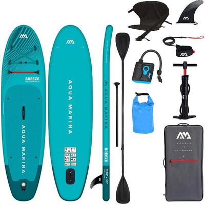Set Grande SUP Aqua Marina Breeze 9'10 Blue - SUP Gonfiabile
